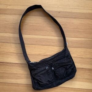 black Volcom crossbody bag preloved